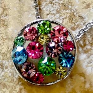 Necklace earrings Austrian crystals